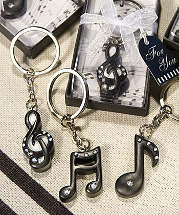 Musical Note Key Chain Favors