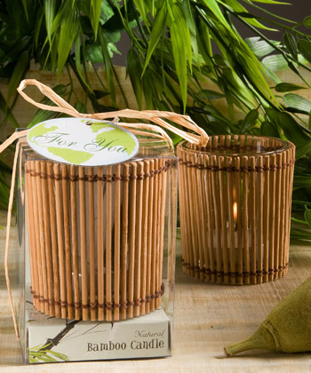 Natural Selections Collection bamboo wood candles