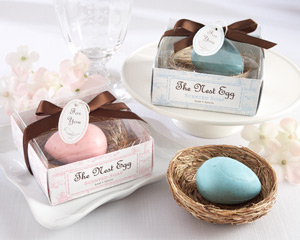 "The Nest Egg" Scented Egg Soap in Nest (Pink or Blue)