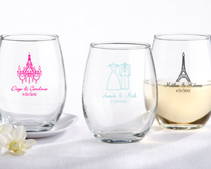 Personalized Stemless Wine Glass