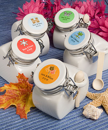 Personalized Expressions Collection ceramic jar favors