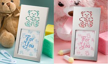 Adorable Teddy Bear Picture Frames - Pink or Blue