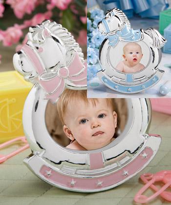 Pink or blue rocking horse frames