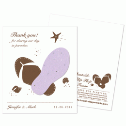 Plantable Flip Flop Pastel Favor