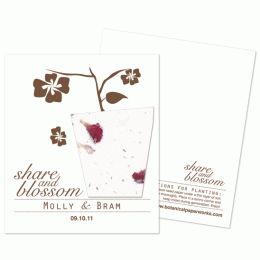 Plantable Share & Blossom Favor
