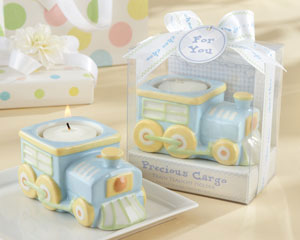 Precious Cargo Ceramic Train Tea Light Holder