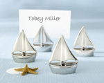 "Shining Sails" Silver Place Card Holders (Set of Four)