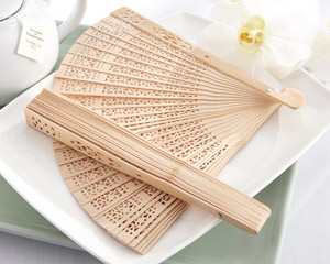 "Sandal Season" Sandalwood Fan (Set of 12)