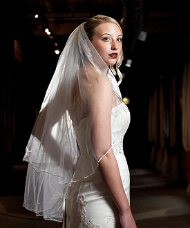 Satin Corded Edge Veil