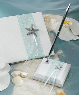 Seaside Allure Satin Wrapped Pen Set