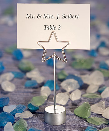 Shining Star Design Place Card Holder Favors