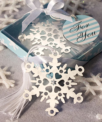 Snowflake Bookmark Favors