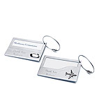 Stainless Iron Luggage Tags Set - A set of 2 Tags