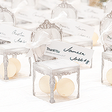 Transparent Chair Favor Boxes (Set of 10)