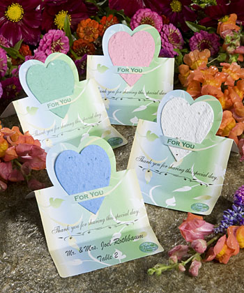 Unique Wildflower Seed Favors from Fashioncraft Natural Selections Collection