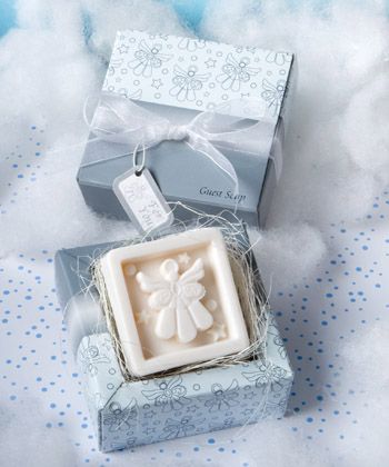 Unique angel design guest soap favors