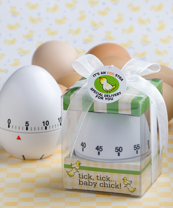 Egg stra special baby themed egg timer favors