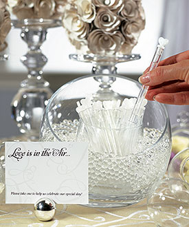 Love Wedding Bubble Favor Wands - Set of 24