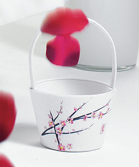 Cherry Blossom Flower Girl Basket