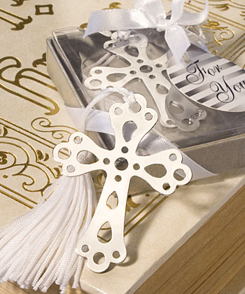 BOOK LOVERS COLLECTION CROSS BOOKMARK FAVORS