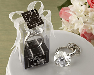 "With This Ring" Engagement Ring Keychain