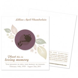 Gardener Memorial Cards