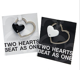 Practical Metal Heart Key Ring Holder Wedding Favor