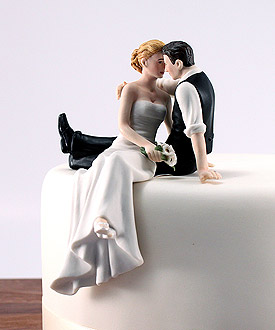 The Look of Love Couple Romantic Wedding Cake Topper