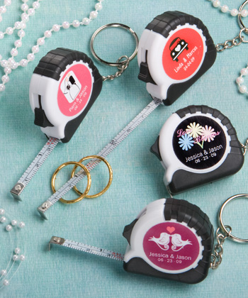 Personalized Expressions Collection key chain - measuring tape favors