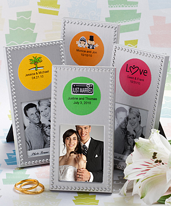 Personalized Expressions Collection metal place card - photo frame favors