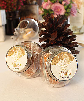 Mini Glass Candy Jar with Lid Wedding Favor Accessory