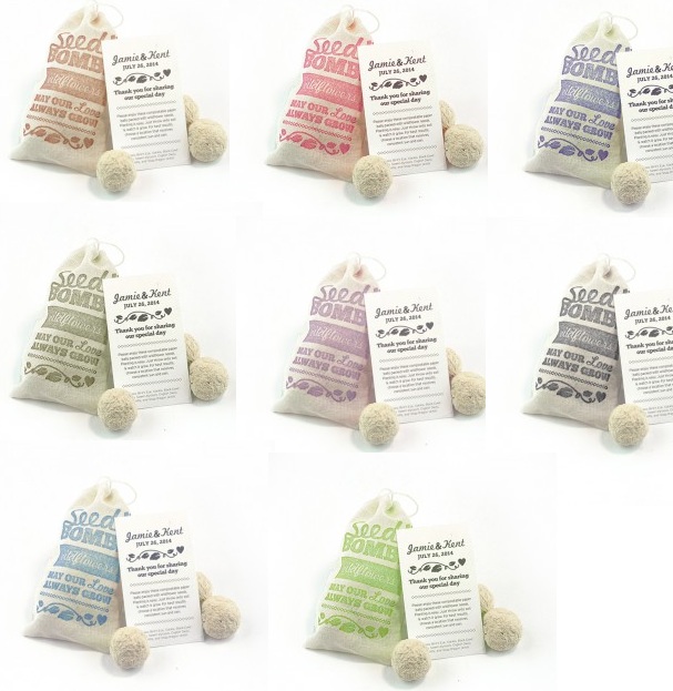 Wildflower Seed Bombs Favor