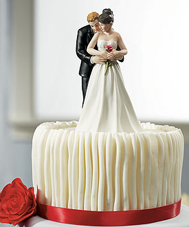 Yes to the Rose Couple Romantic Wedding Cake Topper