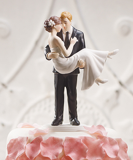 swept up in his arms wedding couple figurine