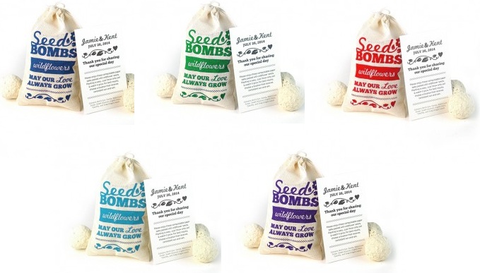 Wildflower Seed Bombs Favor