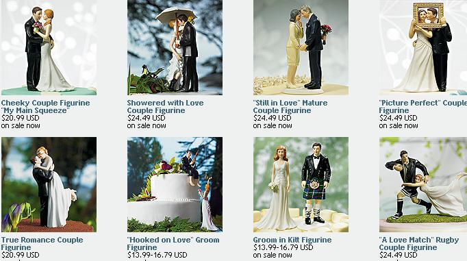 Weddingstar Cake Topper Collection - Unique, elegant, humorous, funny, monogram and beach wedding cake toppers Weddingstar Cake Topper Collection